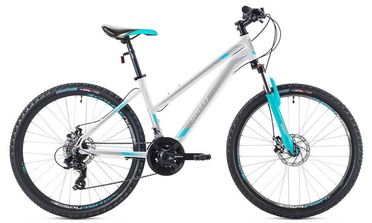 Фотографія Велосипед Spelli SX-2000 LADY 26" (2020) 2020 Біло-блакитний